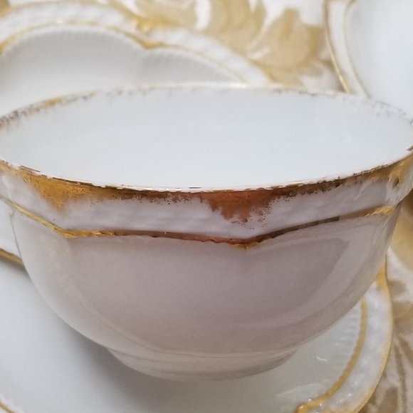 Haviland 4 Limoges Schleiger 213 Cups and Saucers - Picture 5 of 9